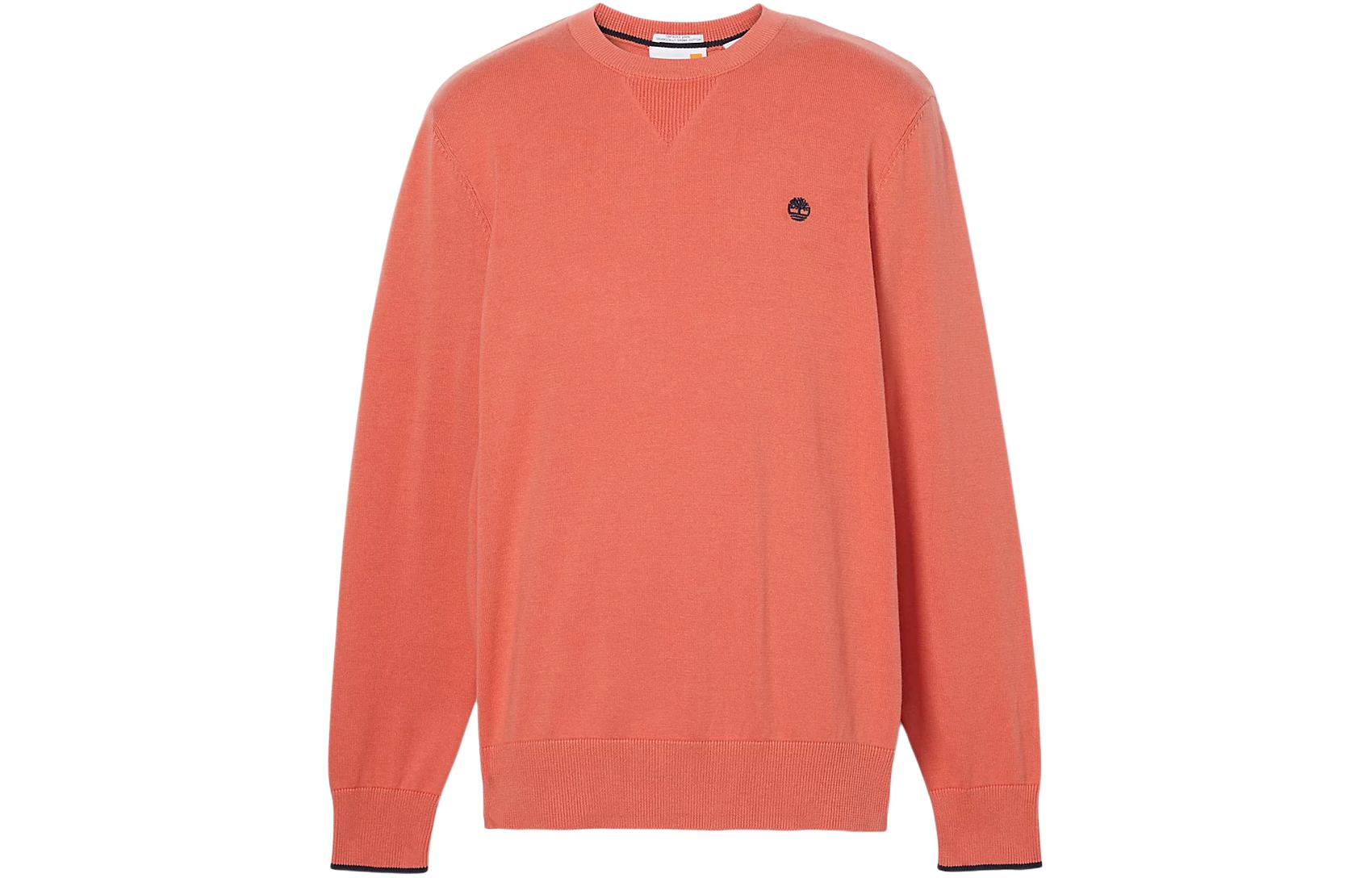 Timberland Williams River Crewneck Sweatshirt Orange Red Logo Design A2BSC-EI4