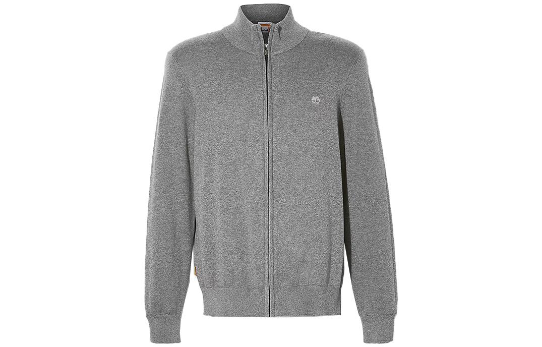 Timberland Williams River Gray Logo Stand Collar Warm Jacket for Men A2BMZ-U14