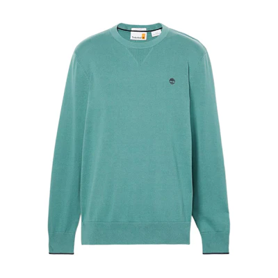 Timberland Williams River Logo Crewneck Sweatshirt Blue A2BSC-CL6