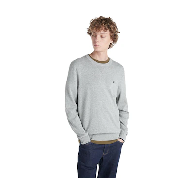 Timberland Williams River Logo Crewneck Sweatshirt Grey A2BSC-052