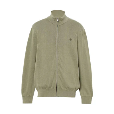 Timberland Williams River Logo Stand Collar Jacket Green A2BMZ-590