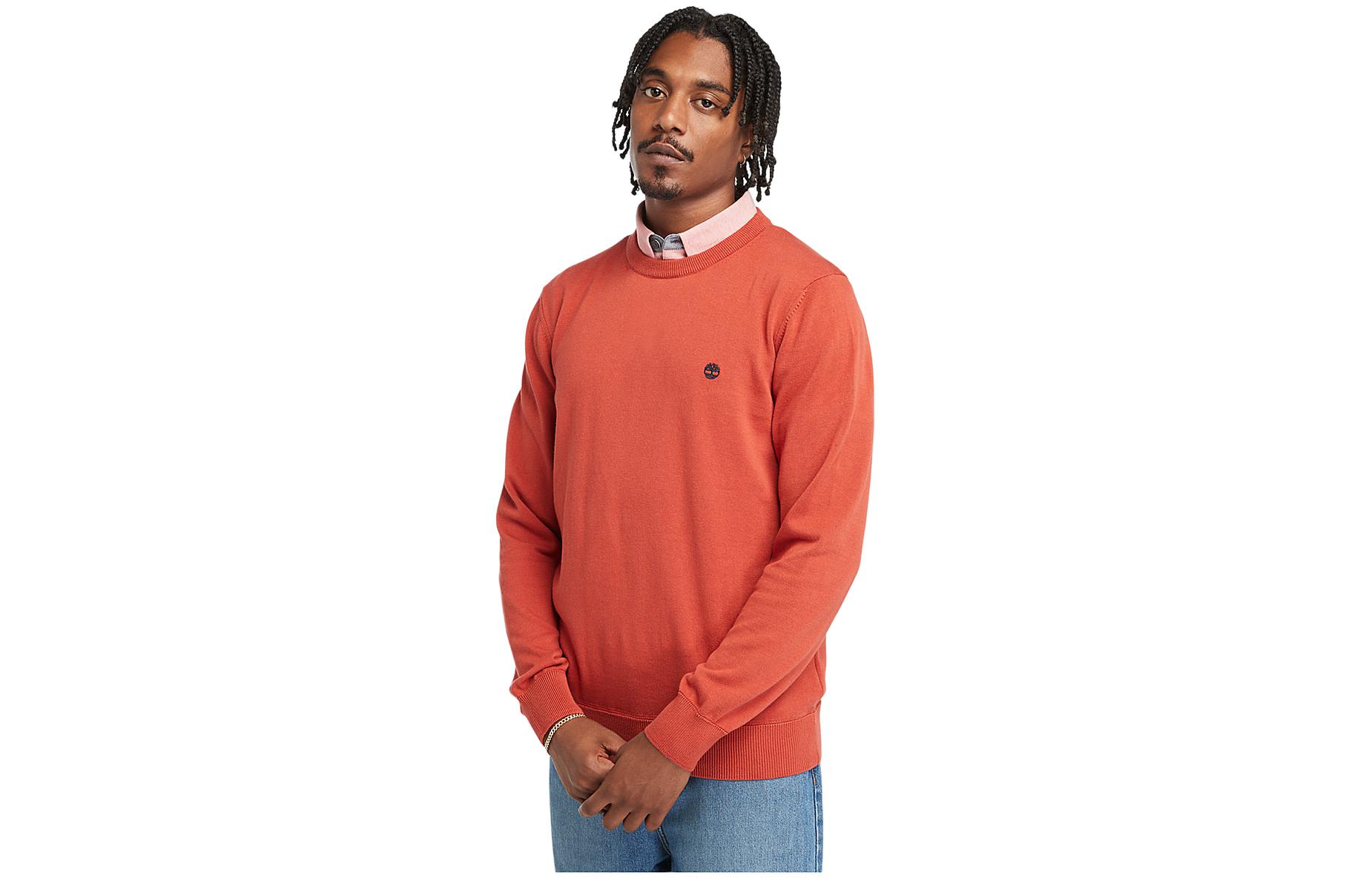 Timberland Williams River Red Crewneck Sweatshirt Logo Design A2BMM-EG6