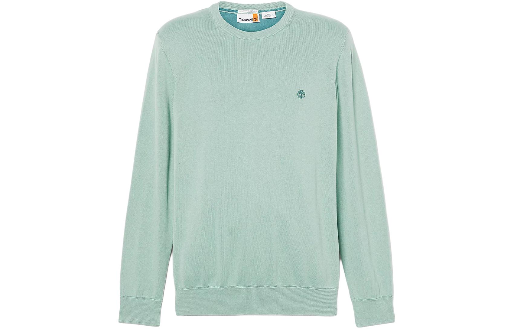 Timberland Williams River Solid Logo Crewneck Pullover Sweatshirt Men Light Green A2BMM-EW0