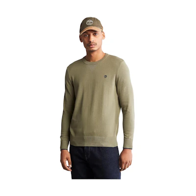 Timberland Williams River Solid Logo Crewneck Sweatshirt Green A2BSC-590