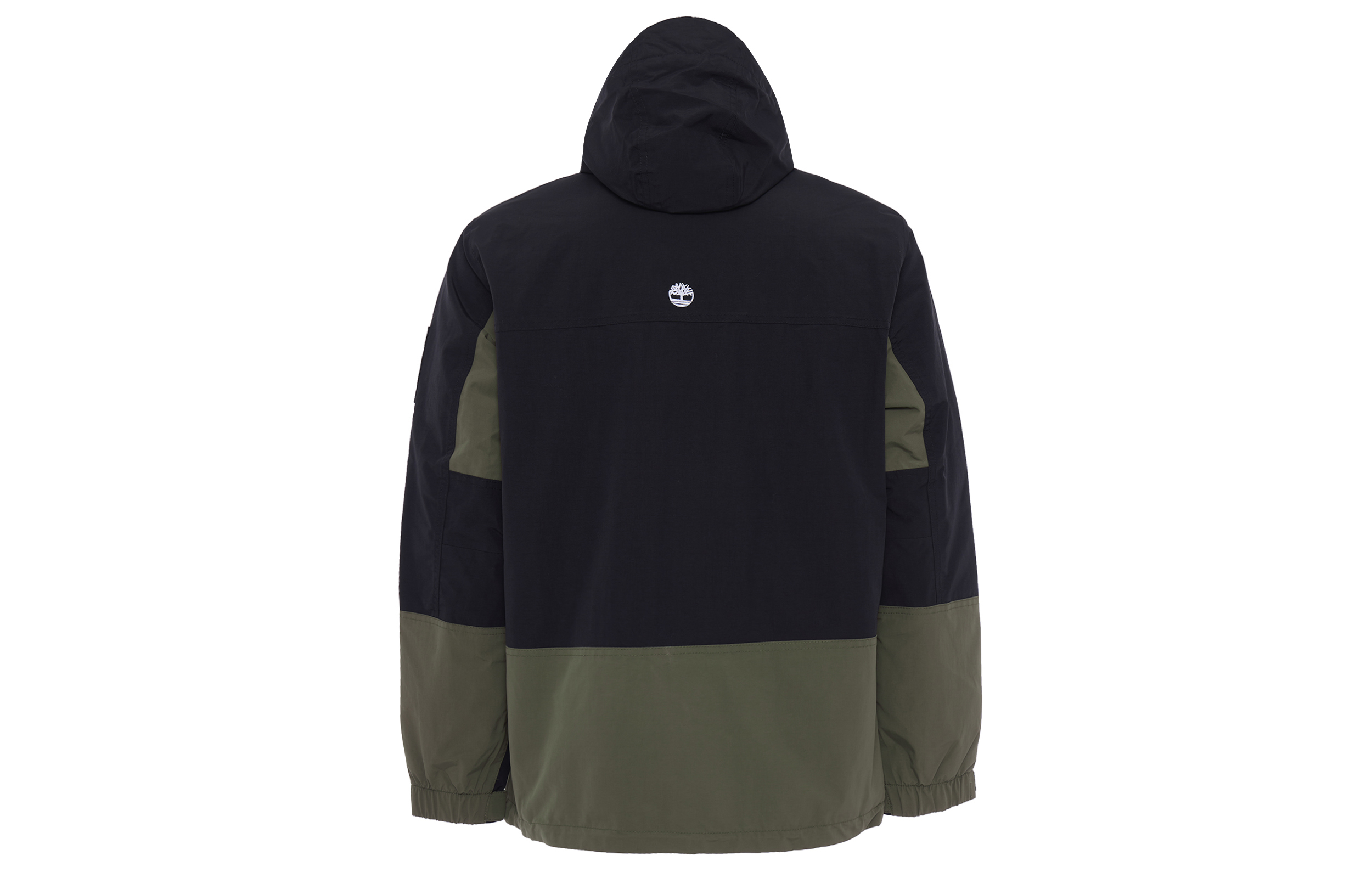Lookbook Timberland 防風連帽外套 - 黑色/綠色 A2ADZ-AQ2