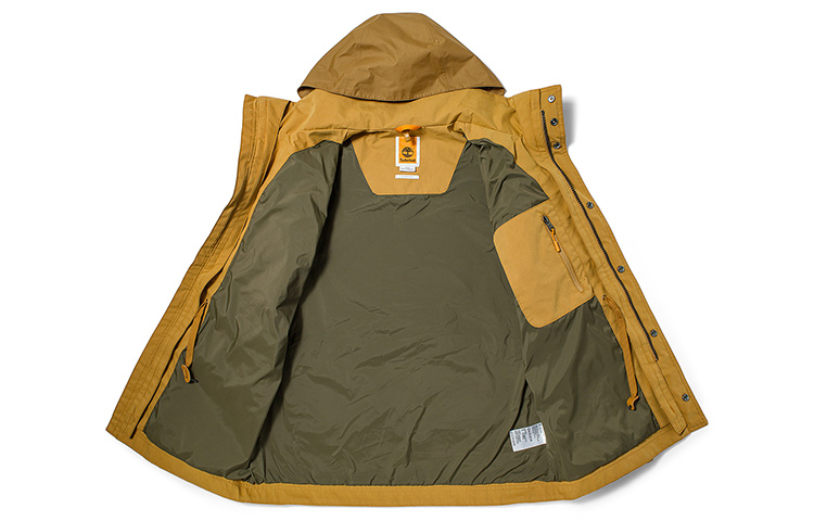 Shop Timberland 冬季3合1可拆卸連帽外套 小麥色 戶外服裝. A2EYQ-P47