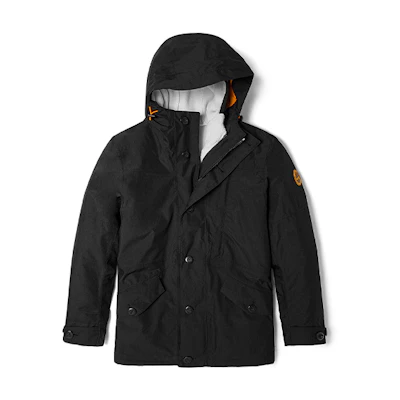 Timberland Winter Waterproof Fleece-Lined 3-in-1 Hooded Jacket Black A448C-001