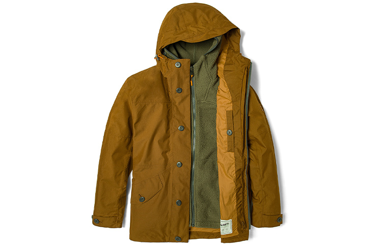 Purchase Timberland Winter Waterproof Fleece Jaket 3-dalam-1 Logo - Warna Getah. A448C-932