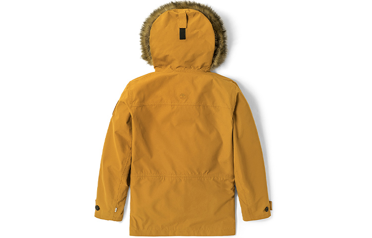Lookbook Timberland Winter Wheat 3-in-1 Outdoor Jacket with Removable Fur Trim. A22VQ-P47