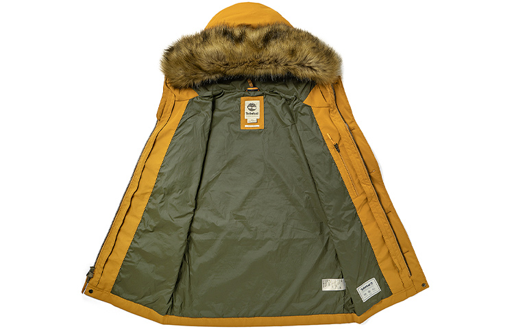 Shop Timberland Winter Wheat 3-in-1 Outdoor Jacket with Removable Fur Trim. A22VQ-P47