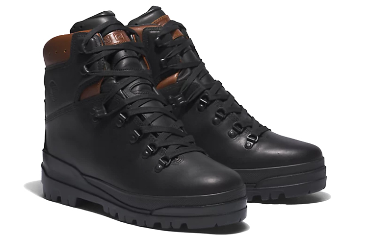 Shop Timberland World Hiker Mid 'Hitam Coklat' A5MUY001