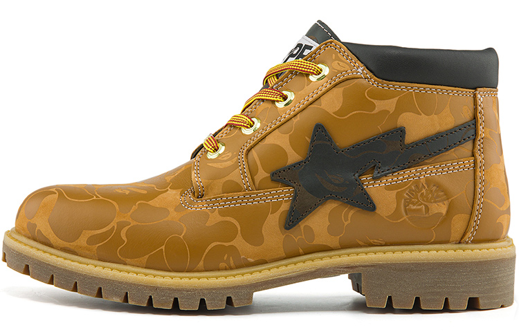 Timberland x BAPE Nelson Premium Waterproof Chukka Boots 'Wheat and Chocolate' A2QBXW