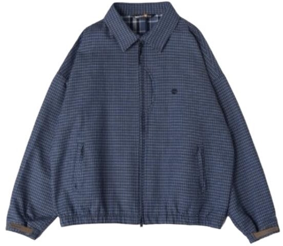 timberland-x-c-f-stead-ss-24-indigo-suede-plaid-harrington-jacket-unisex-a64-cu