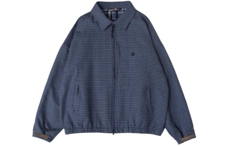 Order 添柏岚 x C.F. Stead SS24 靛蓝麂皮格纹哈灵顿夹克 男女通用 A64CU