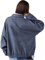 Timberland x C.F. Stead SS24 靛藍麂皮格紋哈靈頓外套 男女通用款 A64CU Details for Timberland x C.F. Stead SS24 靛藍麂皮格紋哈靈頓外套 男女通用款 A64CU