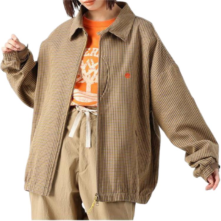 Cheap 添柏岚 x C.F. Stead SS24 靛蓝麂皮格纹哈灵顿夹克 男女通用 A64CU