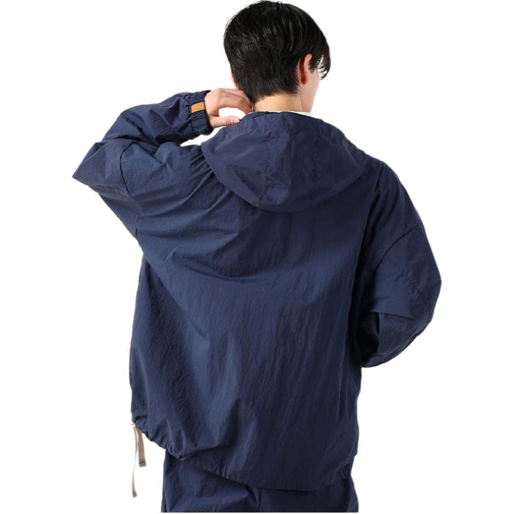 Shop Timberland x C F Stead SS24 Jaket Indigo Suede Half-Zip Windbreaker Unisex A64DF