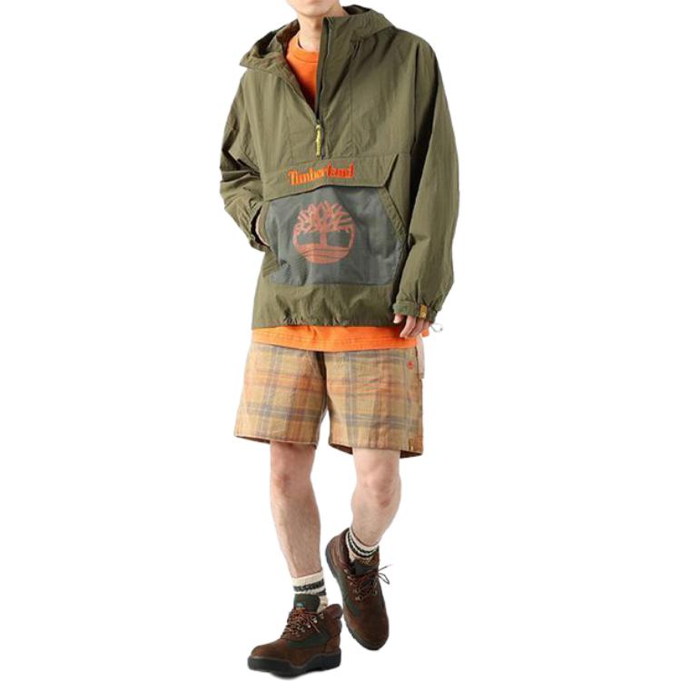 Details for Timberland x C F Stead SS24 Jaket Indigo Suede Half-Zip Windbreaker Unisex A64DF