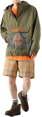 Timberland x C F Stead SS24 Jaket Indigo Suede Half-Zip Windbreaker Unisex A64DF Details for Timberland x C F Stead SS24 Jaket Indigo Suede Half-Zip Windbreaker Unisex A64DF