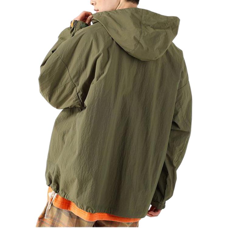 Sizing Timberland x C F Stead SS24 Jaket Indigo Suede Half-Zip Windbreaker Unisex A64DF