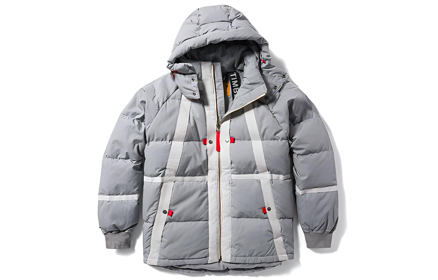 Timberland x Christopher Raeburn Future73 Puffer Jacket  Grey Detachable Hood A6S7S-DZ8