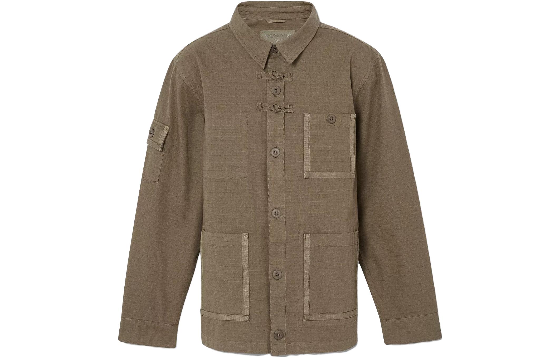 Timberland CLOT Brown Multi-Pocket Button-Up Jacket Unisex A6N3W-A58