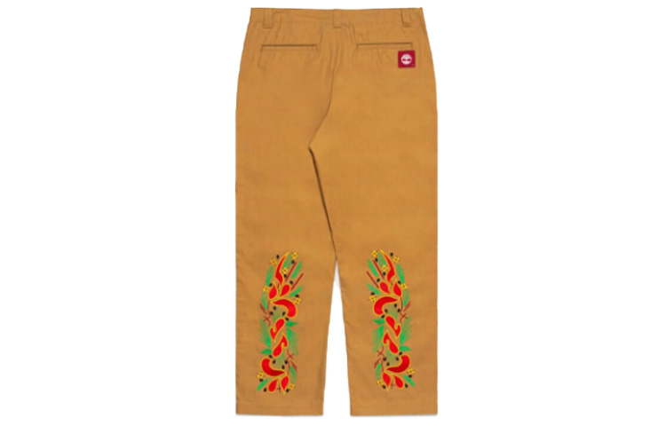 Order Timberland x CLOT Collaboration Embroidered Geometric Pattern Brown Pants Unisex A63K5-P47