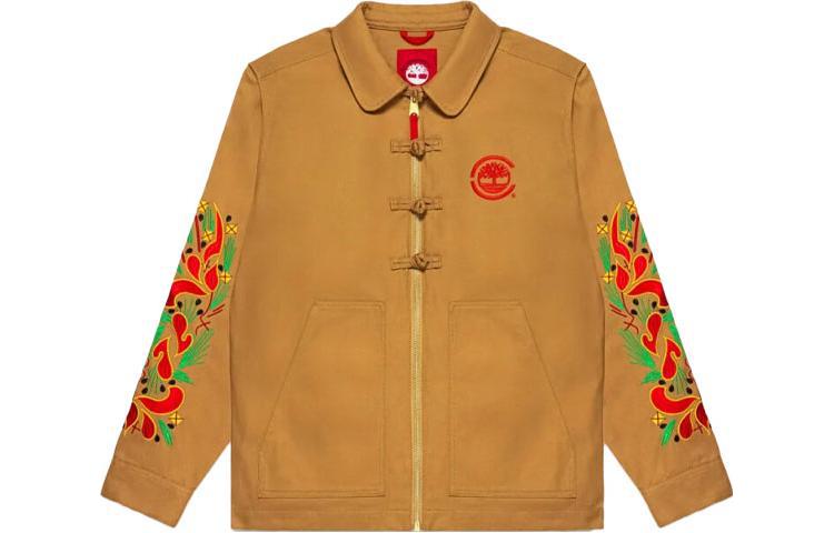 Timberland CLOT Embroidered Geometric Jacket Unisex Khaki Color A63JH-P47