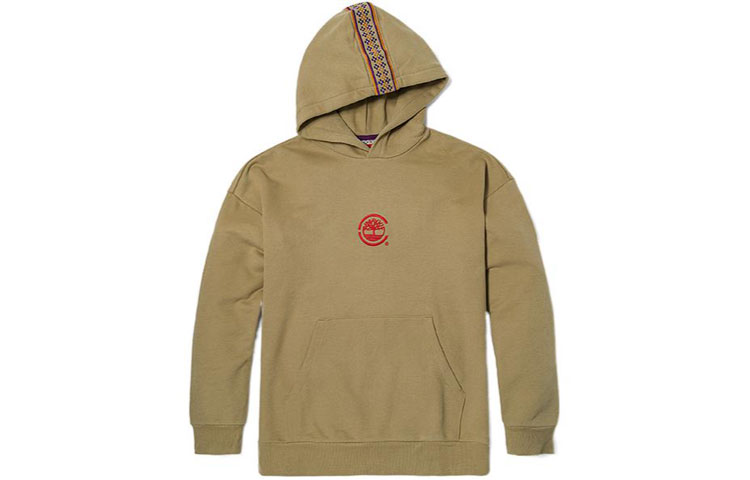 Timberland x CLOT Embroidered Pullover Sweatshirt Unisex Khaki Retro Style A63KR-918