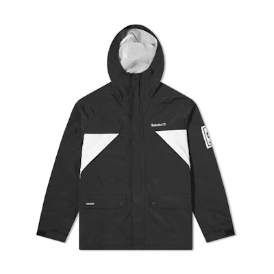 Timberland MASTERMIND WORLD Logo Print Colorblock Hoodie Jacket Black Men’s. A28YC-N92