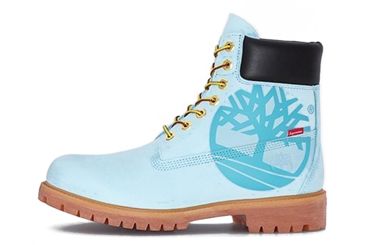 Timberland x Supreme 6 Inch Waterproof Boots 'Blue with Logo' A2MTD