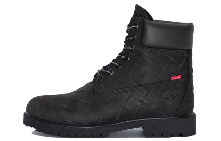 Timberland Supreme Heritage Lace Up 6 Inch Boots 'Black Nubuck'