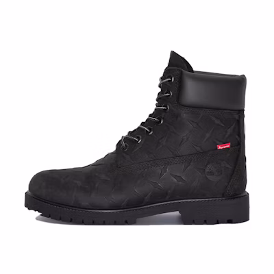 Timberland Supreme Heritage Lace Up 6 Inch Boots 'Black Nubuck'