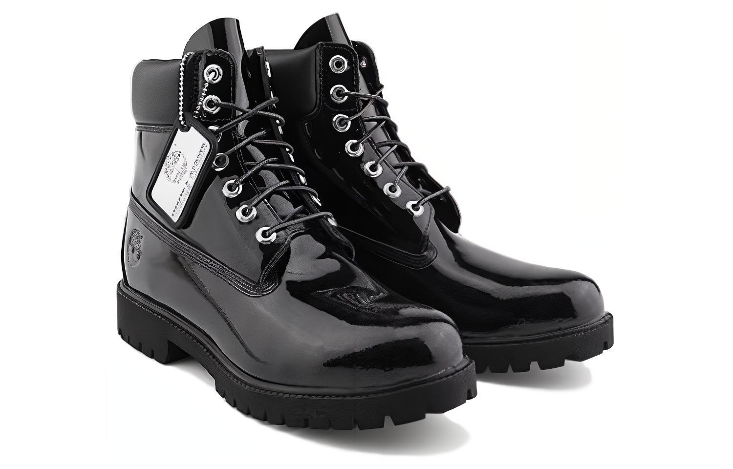 Timberland Veneda Carter 6 Inch Boots 'Black Patent Leather' 圖 2