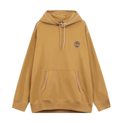 Timberland Yellow Colorblock Hoodie with Tree Logo Print A27HP-P47