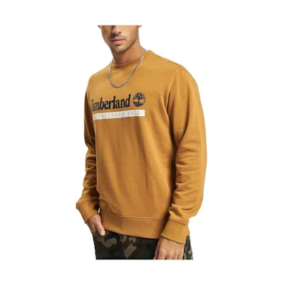 Timberland Yellow Crewneck Sweatshirt with Letter Print A2AWK-Z42
