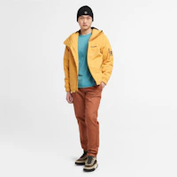 Shop Timberland 黃色防水防風連帽戶外外套 A2MYB-723