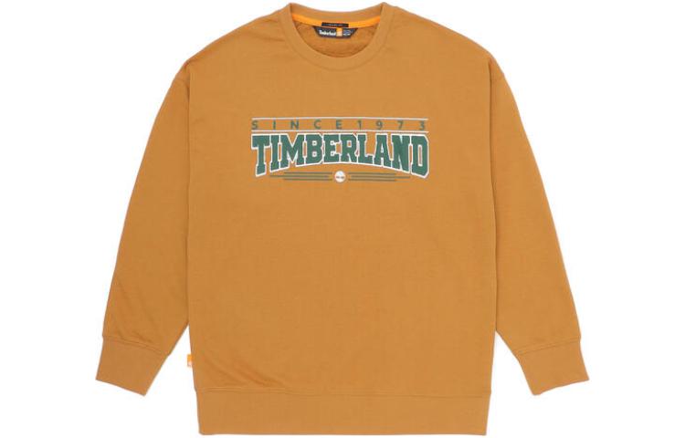 Timberland Yellow Round Neck Print Pullover Sweatshirt A6F8B-P47