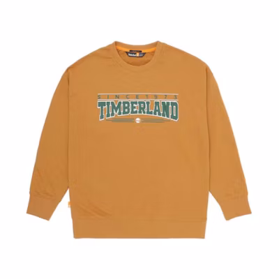 Timberland Yellow Round Neck Print Pullover Sweatshirt A6F8B-P47