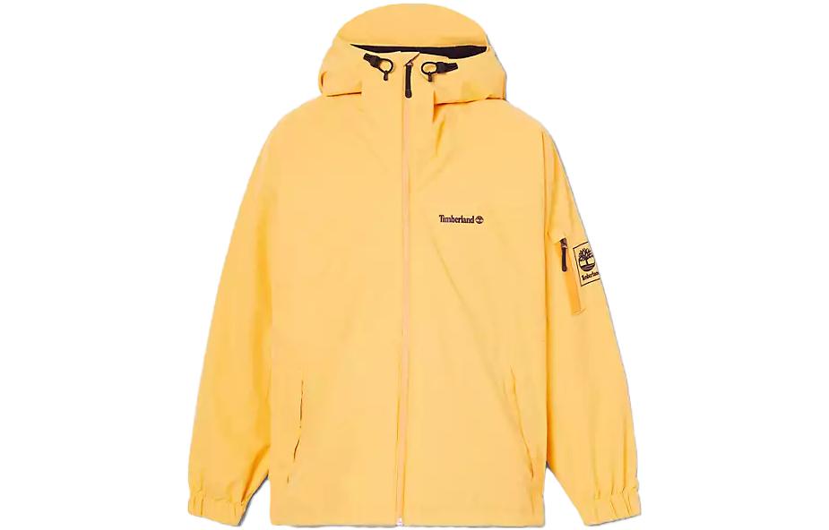 Timberland Yellow Waterproof Jacket with TimberDry™ Tech and Logo Print A6KFQ-723