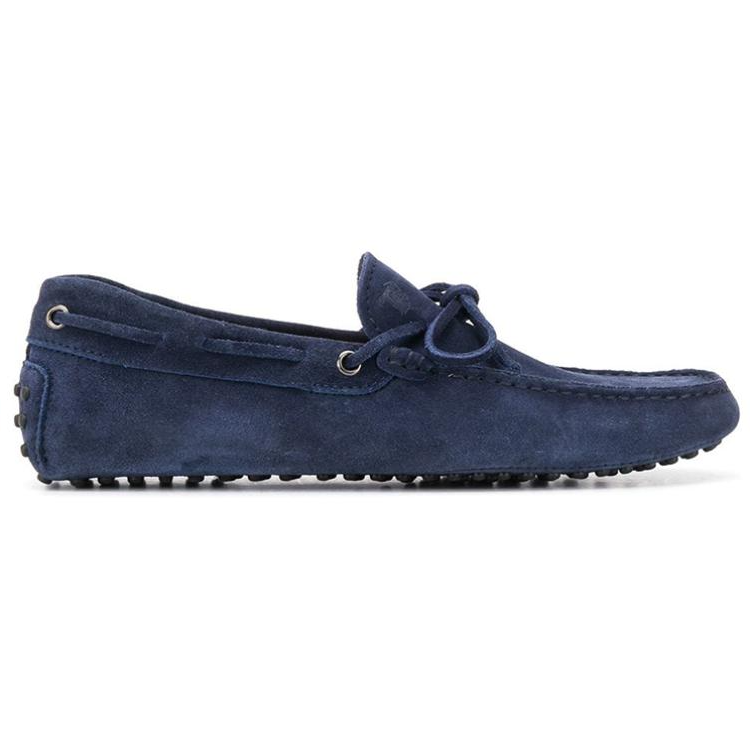 Order Loafer Kulit Suede Kasual TOD'S 'Biru' XXM0GW05470RE0U820