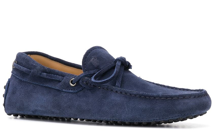 Lookbook Loafer Kulit Suede Kasual TOD'S 'Biru' XXM0GW05470RE0U820