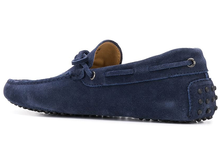 Shop Loafer Kulit Suede Kasual TOD'S 'Biru' XXM0GW05470RE0U820