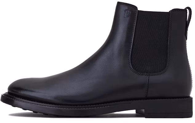 토즈 슬릭 블랙 레더 첼시 부츠 (Tod's Sleek Black Leather Chelsea Boots - shortened) XXM62C00P20OLWB999 Buy 토즈 슬릭 블랙 레더 첼시 부츠 (Tod's Sleek Black Leather Chelsea Boots - shortened) XXM62C00P20OLWB999