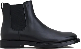 Order 토즈 슬릭 블랙 레더 첼시 부츠 (Tod's Sleek Black Leather Chelsea Boots - shortened) XXM62C00P20OLWB999