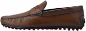 Buy TOD'S City Gommino 'Brown Emblem Leather Loafer' XXM42C00640D9CS801