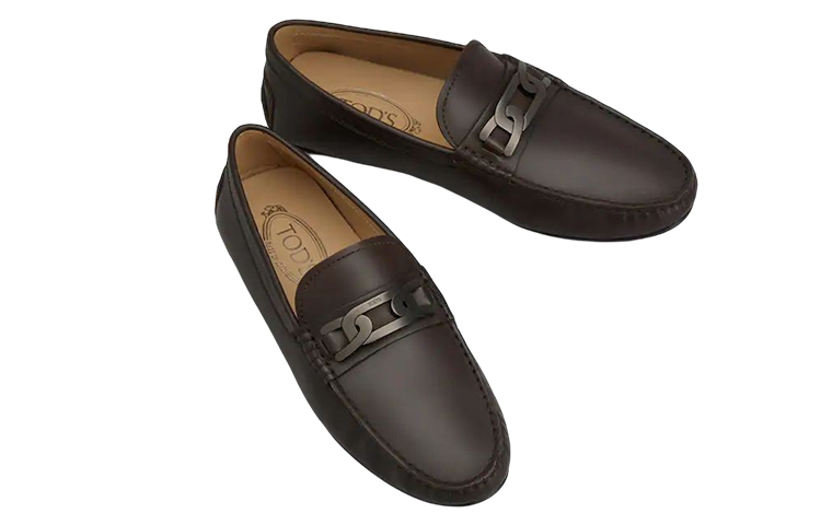 Order 托德士 City Gommino 棕色皮革鞋 XXM42C0FJ10D90S800