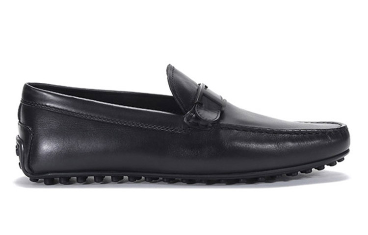 TOD'S City Gommino Loafer 'Black Leather with Metal Buckle' 圖 2