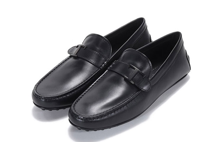 TOD'S City Gommino Loafer 'Black Leather with Metal Buckle' 圖 3