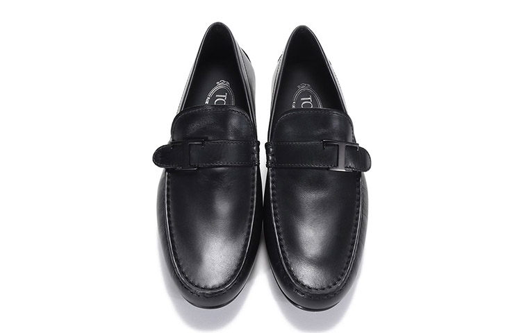 TOD'S City Gommino Loafer 'Black Leather with Metal Buckle' 圖 4